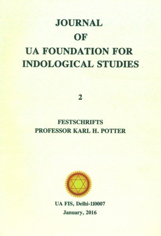 Journal of UA Foundation for Indological Studies, Vol. 2, January 2016, ed. by Rasik Vihari Joshi, et al.