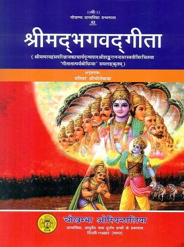 Srimadbhagavadagita of Srimatparamhansaparivarajkacharyapujyapad Srishankaranandsaraswativirchitya 