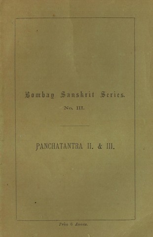 Pancatantra, Books II and III, ed. with notes by G. Buhler