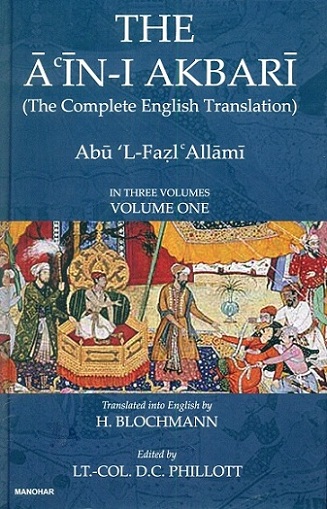 A'in-i-Akbari: the complete English tr., 3 vols.